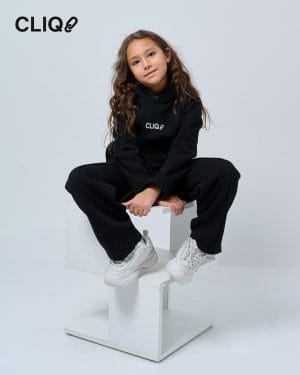 Kids Loose Fit Hoodie - Black