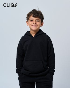 Kids Regular Fit Hoodie - Black